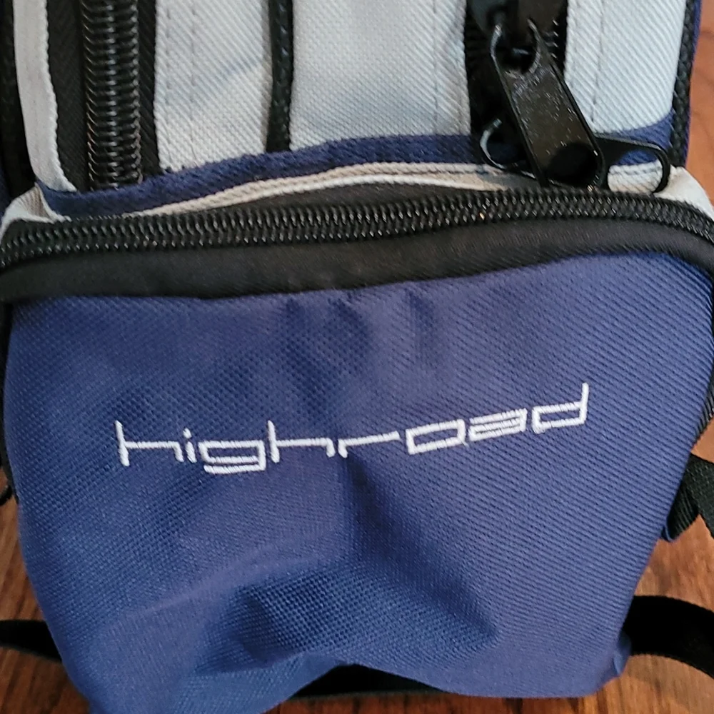 Highroad Unisex 3 Compartment Heavy Duty Hiking Backpack with Blinking Light